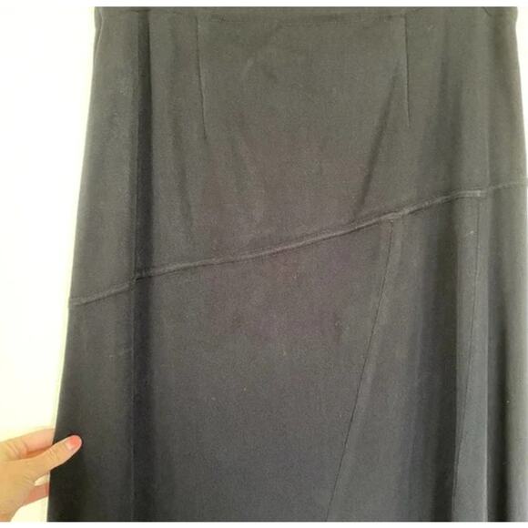 Misook Knit Straight Knee Length Skirt Black - Picture 2 of 3